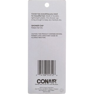 Foto 5 | Foto 5 | Gorro De Ducha Conair, Tamaño Grande, Varios Colores, 125 Ml - Venta Internacional.