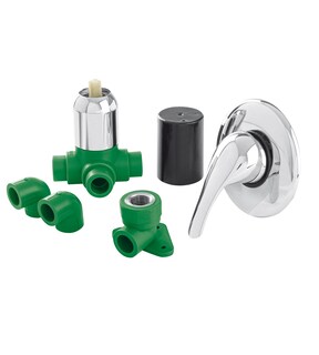 Foto 1 | Foto 1 | Kit Para Regadera Ppr 1/2'' De Instalación Con Monomando Foset Acabado Cromo