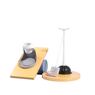 Foto 1 | Foto 1 | Cepillo Malubero Para Baño Y Destapador De Inodoro Kit Con Soporte