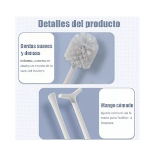 Foto 3 | Foto 3 | Cepillo Malubero Para Baño Y Destapador De Inodoro Kit Con Soporte