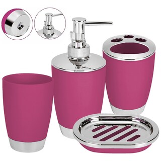 Foto 1 | Foto 1 | Juego de Accesorios para Baño Aquila Rojo 4 Piezas