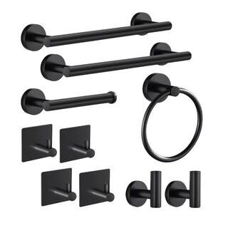 Foto 1 | Foto 1 | Accesorios para Baño Belug color Negro de Acero Inoxidable 10 Piezas