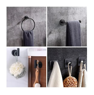Foto 5 | Foto 5 | Accesorios para Baño Belug color Negro de Acero Inoxidable 10 Piezas