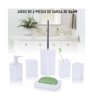 Foto 2 | Foto 2 | Juego de Accesorios de Baño Belug 6 Piezas
