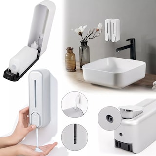Foto 3 | Foto 3 | Dispensador Despachador De Jabon Liquido 350ml Eo Safe Imports Esi-17677 Blanco
