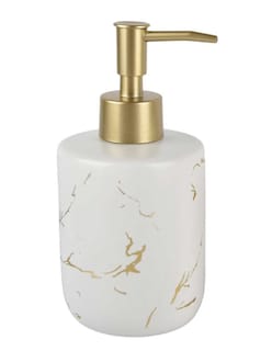Foto 2 | Foto 2 | Juego de Accesorios para Baño Zense Argel de Cerámica Blanca con Detalles en color Oro