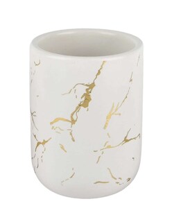 Foto 3 | Foto 3 | Juego de Accesorios para Baño Zense Argel de Cerámica Blanca con Detalles en color Oro