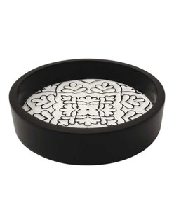 Foto 4 | Foto 4 | Juego de Accesorios para Baño Zense Cracovia de 3 Piezas en Poliresina Negra y Blanca