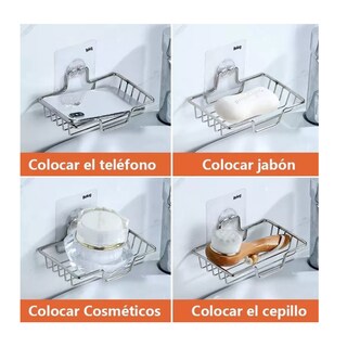 Foto 4 | Foto 4 | Jabonera Belug De Acero Inoxidable Para Baño Plegable A La Pared, Plata