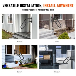 Foto 7 | Foto 7 | Barandillas Vevor Para Escaleras Exteriores, 32 Cm, Montaje En Pared, Seguridad - Venta Internacional.