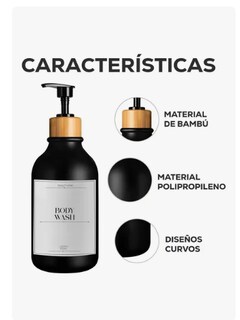 Foto 3 | Foto 3 | Juego Xtellar De Baño 3 Dispensadores Jabon Shampoo Negro Mate