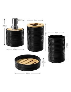 Foto 2 | Foto 2 | Juego de Accesorios de Baño Güish 4 Pizas