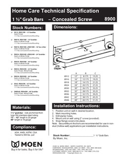Foto 4 | Foto 4 | Barra De Apoyo Para Ducha Moen, Acero Inoxidable, 45 Cm, Seguridad Para Baño - Venta Internacional.