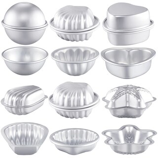 Foto 1 | Foto 1 | Moldes Para Bombas De Baño, 12 Unidades, 6 Formas, Metal, Manualidades - Venta Internacional.
