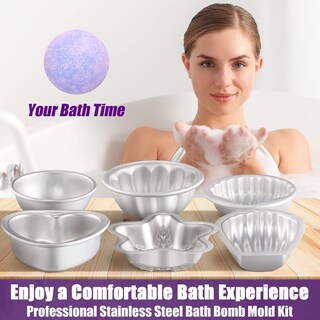 Foto 4 | Foto 4 | Moldes Para Bombas De Baño, 12 Unidades, 6 Formas, Metal, Manualidades - Venta Internacional.