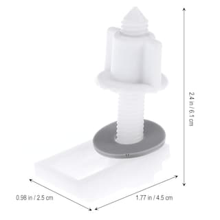 Foto 2 | Foto 2 | Cubierta De Rosca Para Tapa De Inodoro Cabilock, Juego De 6 Tornillos De Plástico Blanco - Venta Internacional.