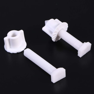 Foto 4 | Foto 4 | Cubierta De Rosca Para Tapa De Inodoro Cabilock, Juego De 6 Tornillos De Plástico Blanco - Venta Internacional.