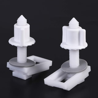 Foto 5 | Foto 5 | Cubierta De Rosca Para Tapa De Inodoro Cabilock, Juego De 6 Tornillos De Plástico Blanco - Venta Internacional.