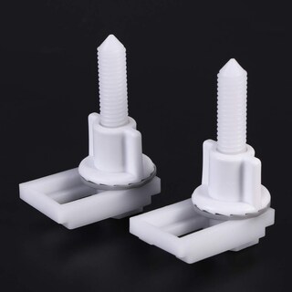 Foto 6 | Foto 6 | Cubierta De Rosca Para Tapa De Inodoro Cabilock, Juego De 6 Tornillos De Plástico Blanco - Venta Internacional.