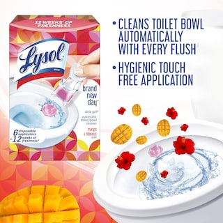 Foto 3 | Foto 3 | Limpiador Para Inodoros Lysol Click Gel  Mango E Hibisco  24 X 6 Ml - Venta Internacional.