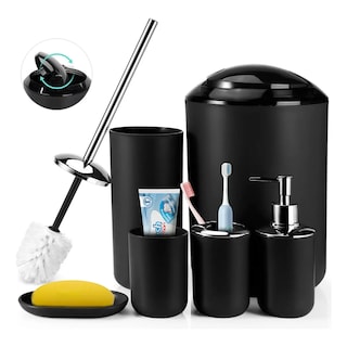 Foto 3 | Foto 3 | Conjunto De Accesorios De Baño De 6 Piezas Eo Safe Imports Esi-20287 Negro