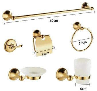 Foto 2 | Foto 2 | Juego Xtellar De Accesorios De Baño Premium De Acero Inoxidable Set De 6 Piezas