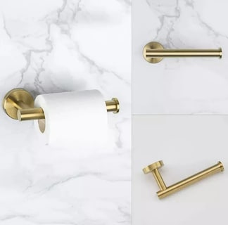 Foto 4 | Foto 4 | Xtellar Juego De Accesorios De Baño Premium En Dorado Cepillado 2 Piezas Indispensables