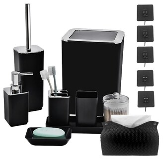 Foto 1 | Foto 1 | Set De Baño Xtellar De 10 Piezas En Clásico Negro