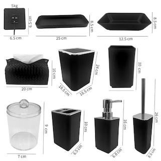 Foto 2 | Foto 2 | Set De Baño Xtellar De 10 Piezas En Clásico Negro