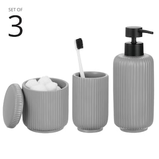 Foto 2 | Foto 2 | Accesorios Para Tocador De Baño Y Encimera Diseño Mdesign Resina Estriada - Venta Internacional.