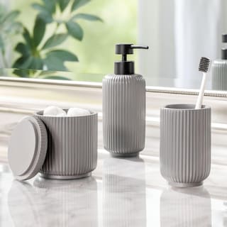 Foto 3 | Foto 3 | Accesorios Para Tocador De Baño Y Encimera Diseño Mdesign Resina Estriada - Venta Internacional.