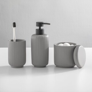 Foto 5 | Foto 5 | Accesorios Para Tocador De Baño Y Encimera Diseño Mdesign Resina Estriada - Venta Internacional.