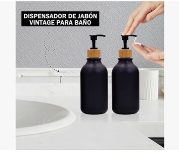 Foto 4 | Foto 4 | Juego De Accesorios Baño Set 9 Pzs Completo Plástico Y Bambú