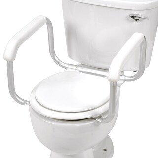 Foto 1 | Foto 1 | Barandillas De Seguridad Para Inodoro Dmi Manijas De Inodoro Para Personas Mayores Blancas - Venta Internacional.
