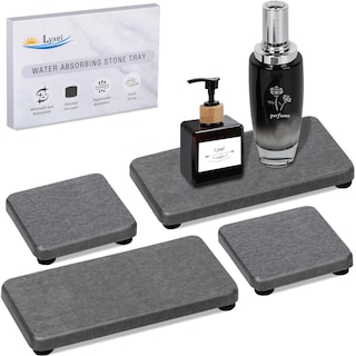 Foto 1 | Foto 1 | Juego De Bandejas De Piedra Absorbente De Agua Lyxel Para Fregadero (4 Piezas) - Venta Internacional.