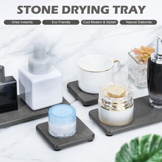 Foto 3 | Foto 3 | Juego De Bandejas De Piedra Absorbente De Agua Lyxel Para Fregadero (4 Piezas) - Venta Internacional.