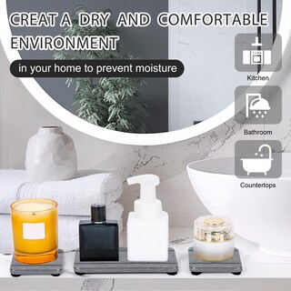 Foto 7 | Foto 7 | Bandejas De Secado Stone Lyxel Para Baño Lavabo Y Cocina 4 Unidades - Venta Internacional.