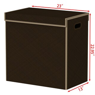 Foto 7 | Foto 7 | Cesto Para Ropa Sucia Simple Houseware Doble Con Tapa Marrón - Venta Internacional.