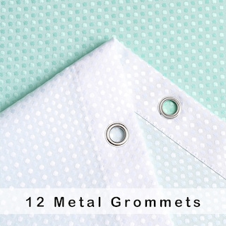 Foto 4 | Foto 4 | Cortina De Ducha Central Park Aqua White Gradient Waffle - Venta Internacional.