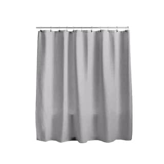 Foto 1 | Foto 1 | Cortina De Baño Con Tejido De Gofre 180 X 180 Cm Color Gris + Ganchos Acero Inoxidable