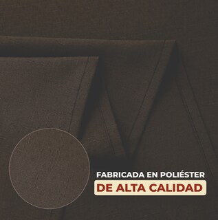 Foto 5 | Foto 5 | Cortina de Baño de Poliéster 180 x 180 cm Café + Ganchos Acero Inoxidable