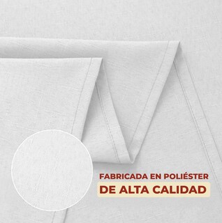Foto 5 | Foto 5 | Cortina de Baño de Poliéster 180 x 180 cm color Blanco + Ganchos Acero Inoxidable
