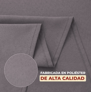 Foto 5 | Foto 5 | Cortina de Baño de Poliéster 180 cx 180 cm Gris + Ganchos Acero Inoxidable