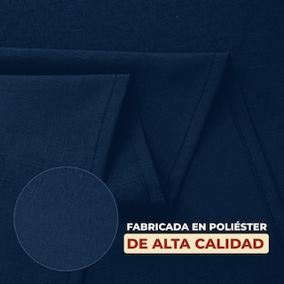 Foto 5 | Foto 5 | Cortina De Baño De Poliéster 180 X 180 Cm Color Azul + Ganchos Acero Inoxidable