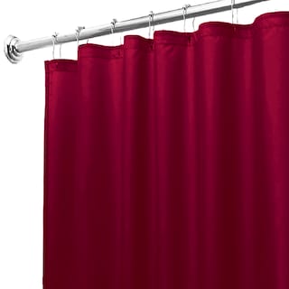 Foto 2 | Foto 2 | Cortina de Baño de Poliéster 180 x 180 cm Vino + Ganchos Acero Inoxidable