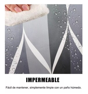 Foto 5 | Foto 5 | Cortina De Baño Impermeable Y De Secado Rápido, Color Gris