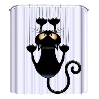 Foto 4 | Foto 4 | Cortina De Ducha Para Gatos, Bañera, Tela Impermeable Para Baño - Venta Internacional.
