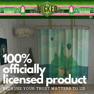 Foto 4 | Foto 4 | Set De Cortinas De Baño Franco Collectibles Wicked Elphaba & Glinda - Venta Internacional.