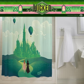 Foto 5 | Foto 5 | Set De Cortinas De Baño Franco Collectibles Wicked Elphaba & Glinda - Venta Internacional.