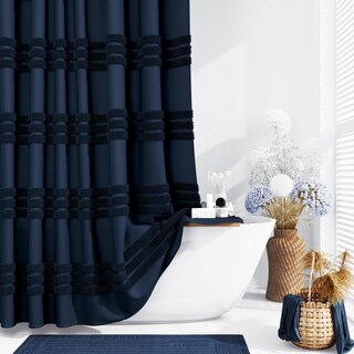 Foto 1 | Foto 1 | Cortina De Ducha Dynamene Stall Tela 90 X 180 Cm Color Azul Marino - Venta Internacional.
